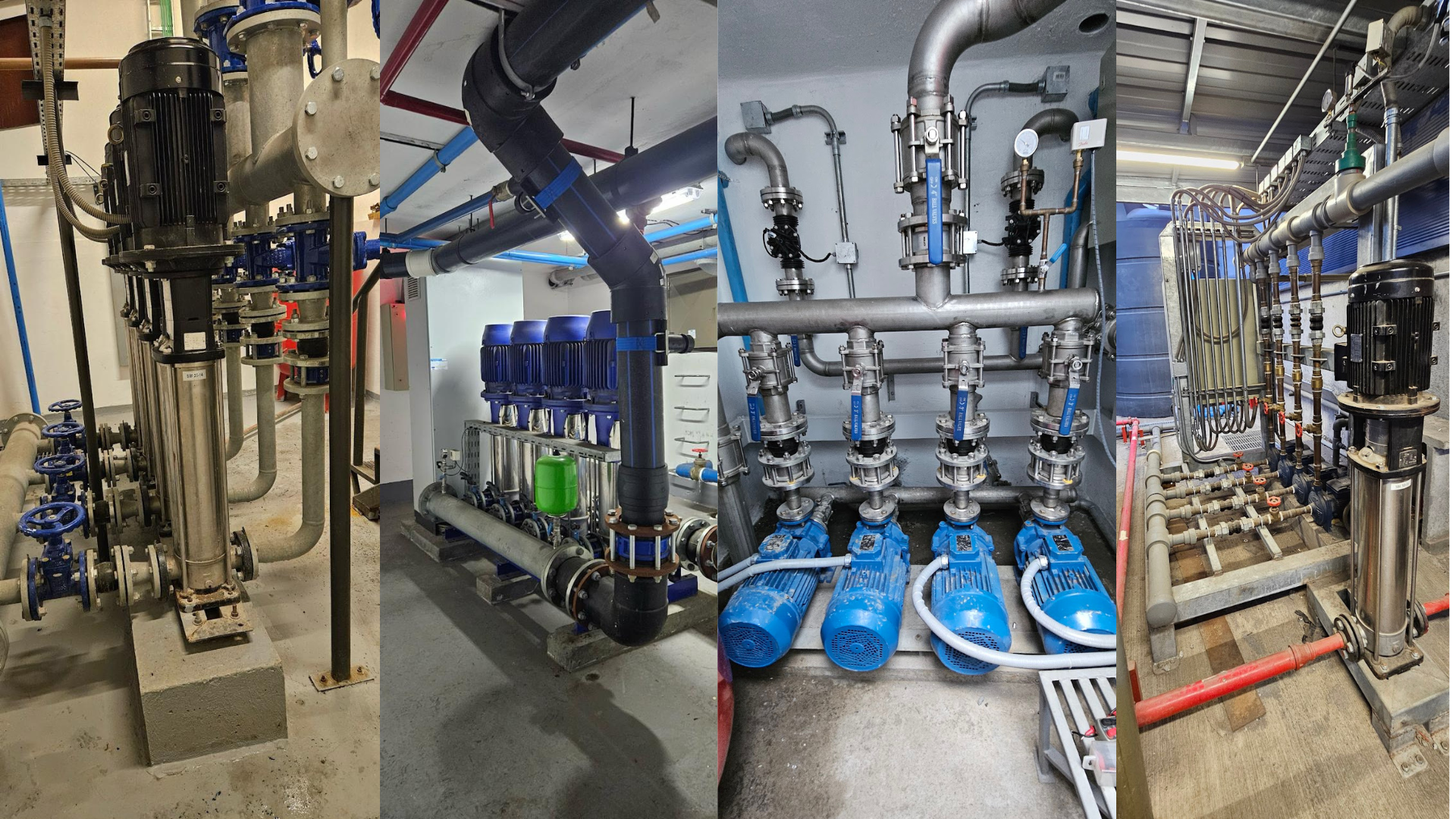 Montaje de bombas en sala técnica — SHSILVA